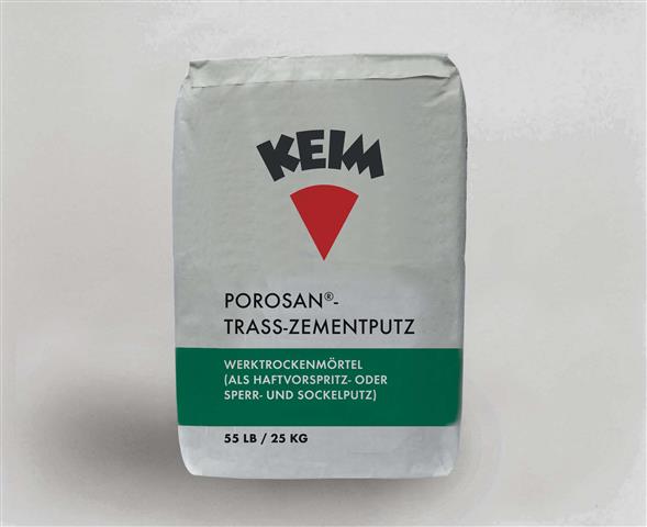 KEIM Porosan®-Trass-Zementputz